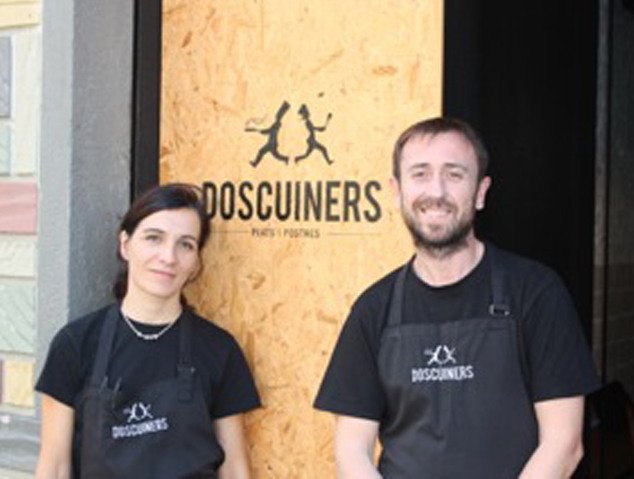 L'Oscar i la Maria del Mar, els propietaris del restaurant Dos Cuiners de mataró