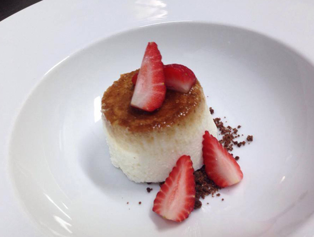 Un dels postres del restaurant DOS Cuiners de Mataró