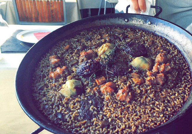 Una de les famoses paelles del restaurant Saloma del Masnou