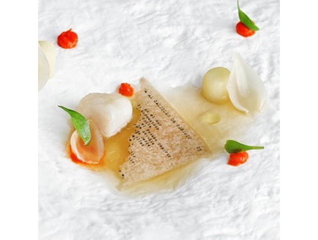 L’Oda al Caldillo de Congrio un dels plats del Celler de Can Roca