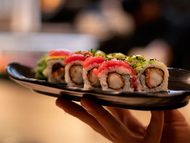 Un plat de sushi del restaurant Yume Sushi & Oysters