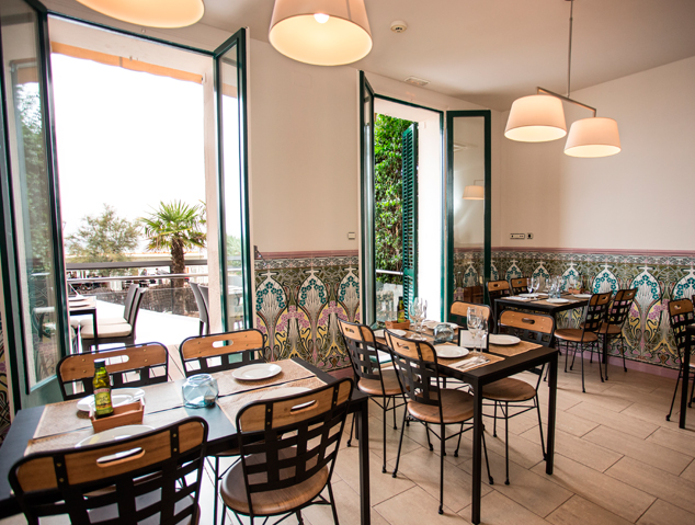 Menjador del restaurant Carmen Amaya