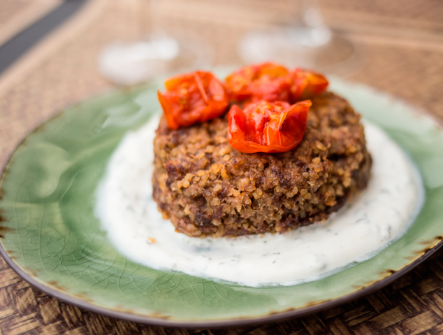 Kibi de Bulgur del restaurant Carmen Amaya