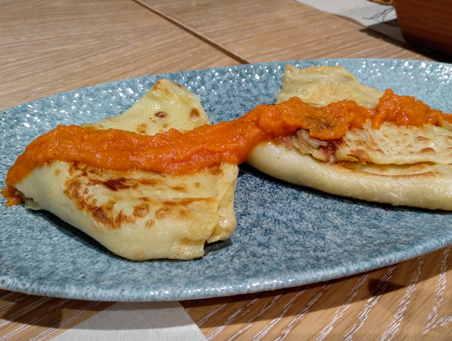 Filloas del restaurant Eume de Mataró 