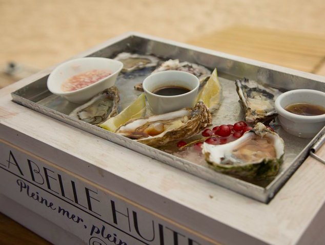 Un plat d'Ostres de la Belle Huitre
