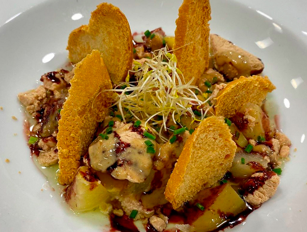 Un dels plats del restaurant Arrels de Premià de Dalt