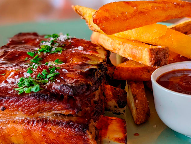 Costella de Porc Lacada del teca-Balis