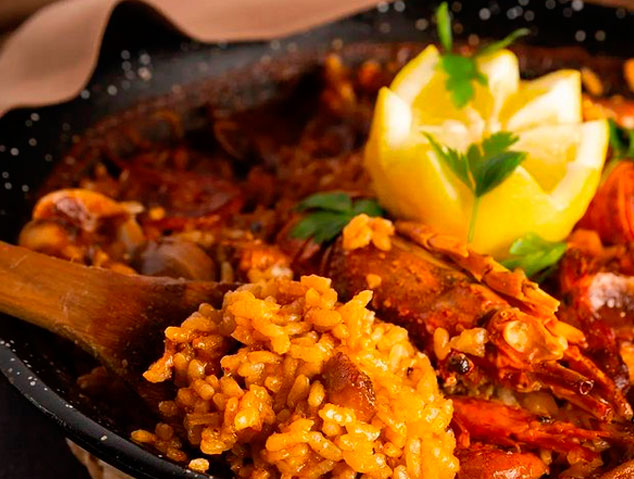 Paella del restaurant Sant Jaume de Premià de Dalt