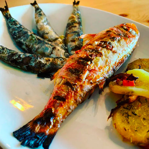 Peix del restaurant el Peix Grillat a Pineda de Mar